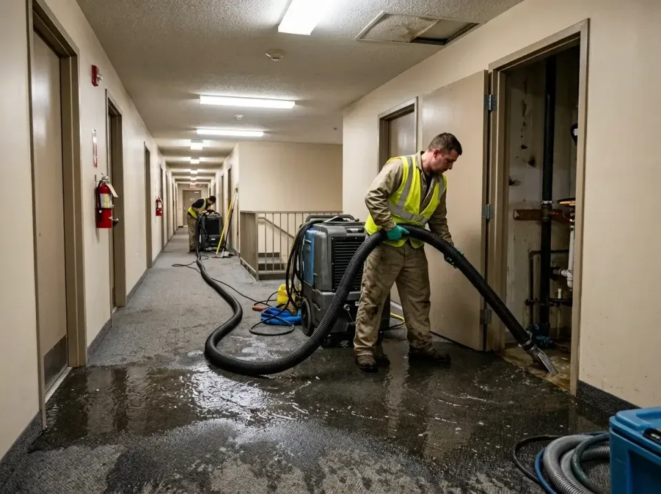 multi-unit-apartment-hallway-f-005 — frequently asked questions, Emergency Burst Pipe Water Extraction & Removal in Woodruff…